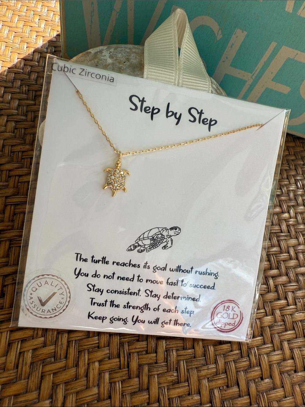 18K Gold-Dipped Turtle Pendant Necklace - Gold - Picture 4 of 9